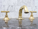 Unlacquered Brass Deck Mounted Sink Faucet