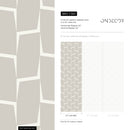 Abstract Wallpaper with an Angular Block Pattern in White and Beige - C560