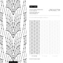 Boho Wallpaper with a Symmetrical Dotted Motif in Black and White - C868