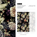 Dark Floral Wallpaper with a Moody Bouquet in Pink, White, and Purple - A841