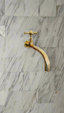 Unlacquered Brass Bathroom Faucet