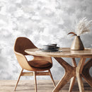 Abstract Wallpaper with a Watercolor Cloud Effect in Light Gray and White - X110