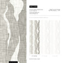 Abstract Wallpaper with Flowing Organic Waves in Greige - D798