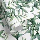 Botanical Wallpaper Featuring Watercolor Greenery in Green - A651