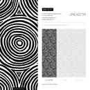 Geometric Wallpaper Featuring Concentric Circles in Black and White - B710