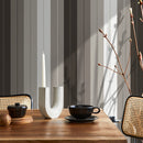 Striped Wallpaper with a Modern Vertical Motif in Brown, Taupe, and Beige - D807