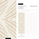 Boho Wallpaper with an Ikat Diamond Motif in Beige and Cream - C537