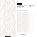 Minimalist Hand-Drawn Chevron Wallpaper in Beige Brown - C999