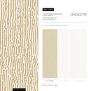 Animal Print Wallpaper with Organic Motif in Tan and Light Beige - D855
