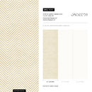 Minimalist Chevron Wallpaper with a Minimalist Stripe Motif in Yellow and Cream - A341