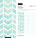 Herringbone Wallpaper with a Watercolor Chevron Motif in Light Aqua and Cream - A297