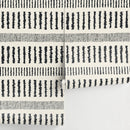 Abstract Wallpaper with Irregular Stripes in Black and Off-White - A798
