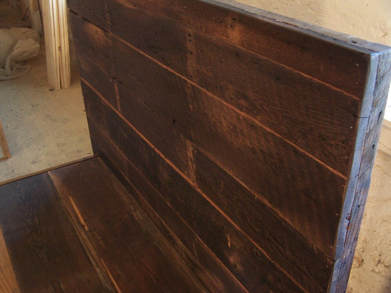 The Asian Style Platform Bed, King Bed Frame, Platform Bed King, Reclaimed Wood Bed,  Hardwood Bedframe, Low Platform Bed, Solid Wood Bed