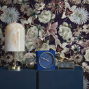 Floral Wallpaper featuring a Moody Bouquet in Dark Purple, Green, and Mauve - B558