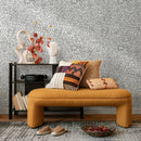 Abstract Wallpaper with a Pattern of Doodled Faces in Black and White - B280