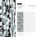 Abstract Wallpaper with Vertical Brushstrokes in Black and Green - D538
