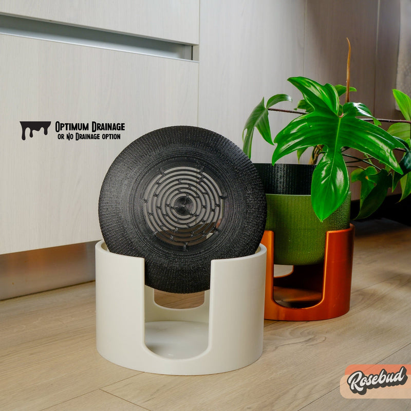 elevated plant stand indoor Modern Elevated Planter and Plant Stand Set
