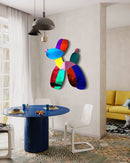 Mirrored Dog Balloon Dog Decor Acrylic Art Wall Sculpture