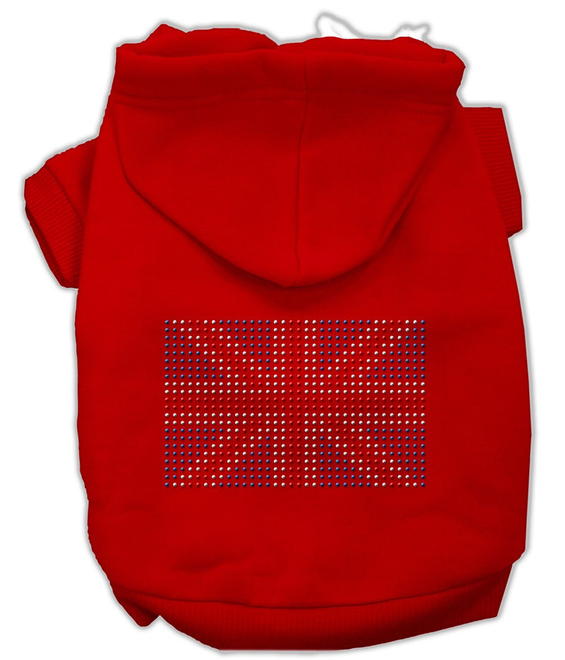 Pet, Dog & Cat Hoodie Rhinestone, "British Flag"