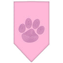 Pet and Dog Bandana Rhinestone, "Paw Purple"