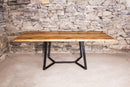 Conference Table, Trestle Table Base, Reclaimed Wood Dining Table, Rustic Modern Table, THE SONIA, Modern Farmhouse Table, Slab Wood Table