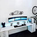 Custom Car Metal Wall Art with Spinning Wheels, Personalized Car Design, Custom Auto Gift for Men, Garage Decor, Your Car Line Art-KAFMEKA048