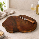 Freeform Abstract Teak Wood Cheese Board