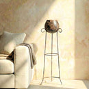 47 in. Tall Vintage Rustic Metal Planter With Stand