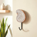 Farmhouse Style Hand Carved Paisely Wall Hook