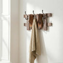 Ranch Style Wooden Shoe Mold Repurposed Double Wall Hook