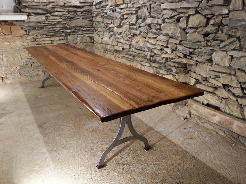 Reclaimed Conference Table - Heart Pine Table - Viking Furniture Table