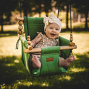 Premium Outdoor High Back  Baby & Toddler Swing- Sage