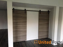 Planum 0010 Ginger Ash Double Barn Door | Black Rail