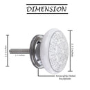 Mascot Hardware 1-3/5 in. Grey Design Drawer Cabinet Knob (Pack of 10)
