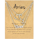 3 piece set Zodiac necklace- Constellation