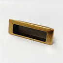 Recessed Antique Brass Closet and Drawer Pulls