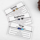 Zodiac sign crystal bracelet - Birthday gift jewelry