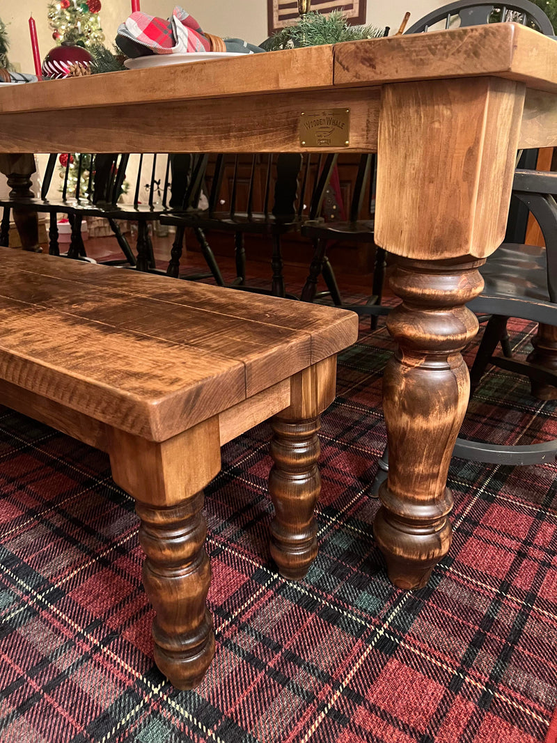 Victorian Spindle Leg Bench