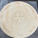Pendulum reading board - wooden Psychic board