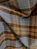 Outlander Tartan Flannel Baby Swaddle and Luckenbooth Set