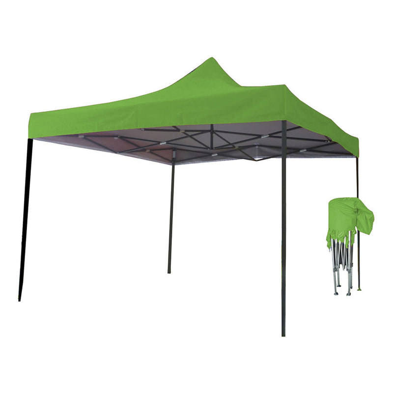 Just Relax Folding Gazebo Canopy Tent, Light Green, 10x10 Feet