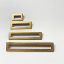 Linea Aged Brass Drawer Pulls