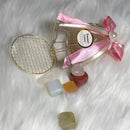 Crystal box gift set with Rose quartz heart necklace