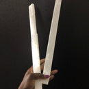 Big rough Selenite wand stick -  Raw Satin spar