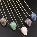 Skull Crystal pendant necklace - Unisex