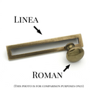 Linea Aged Brass Drawer Pulls