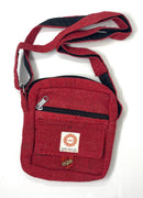 Boho/hippie small crossbody hemp bag