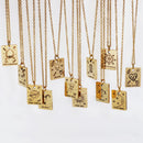 The magician Tarot card pendant - Gold plated Tarot necklace