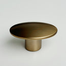 Oval Brushed Bronze "Dome" Cabinet Knob