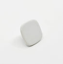 Glossy White "Tabula" Cabinet Knob and Drawer Pull